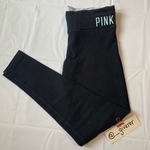 VS PINK YOGA LEGGINGS BLACK SMALL